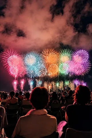 観衆を魅了する光の祝祭