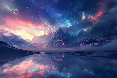 光と星が織りなす絶景