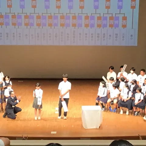 壇上の熱血指導！