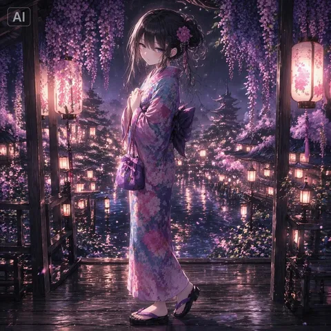 幻想的な灯りに包まれて
