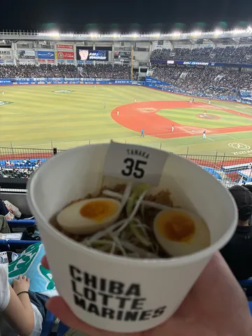 野球観戦とカップラーメン