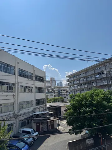 青空と電線のダンス