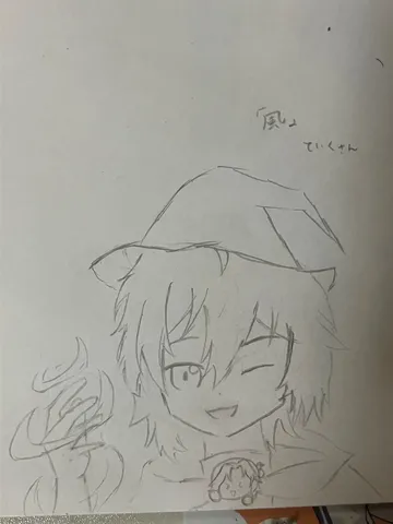 くるりと笑う帽子の子
