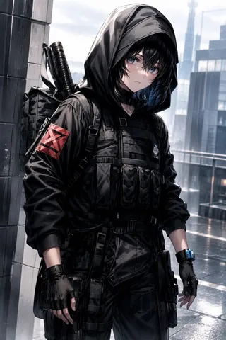 静寂を纏う黒衣の眼差し