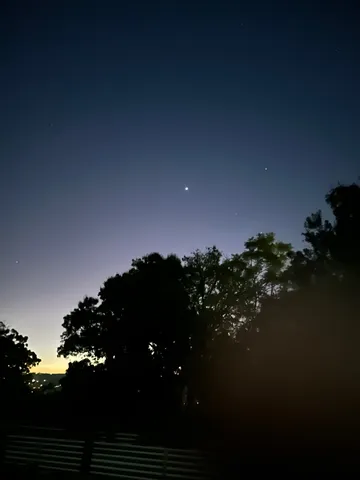 星降る夜空のグラデーション