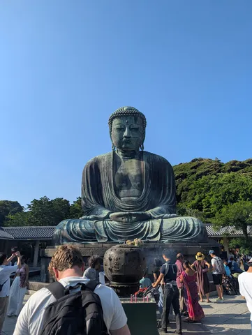青空と大仏様、静かな時間