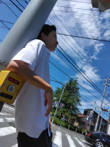 青空と電線、そして僕