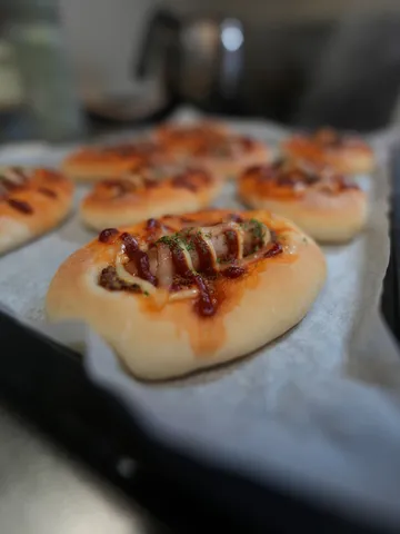 焼き立てミニピザの余韻