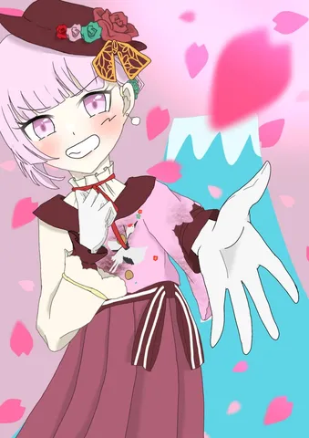 春爛漫、掴もうとする手