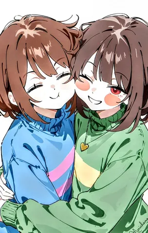 優しい笑顔の抱擁