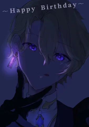 夜に輝く宝石のような瞳