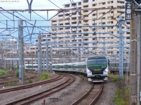 複々線と都会の風景