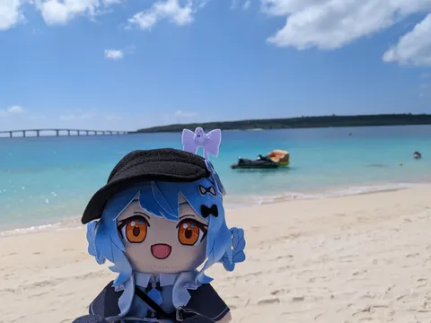 橘シェリー in 与那覇前浜