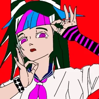 鮮やかな色彩とポーズの調和