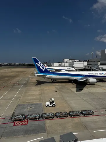 滑走路に整列する、ANAの日常