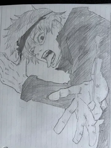 衝動を捉えた鉛筆画