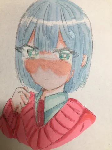 憂いを秘めた、水彩風の瞳
