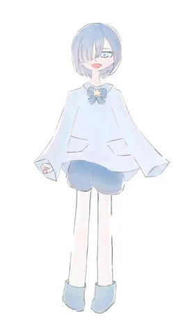 淡い青の世界に溶けそう