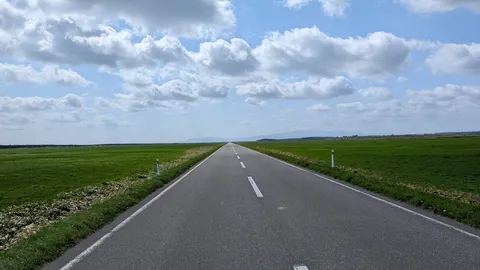 直線の先に広がる旅の空気