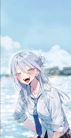 空と水面にほどける瞬間