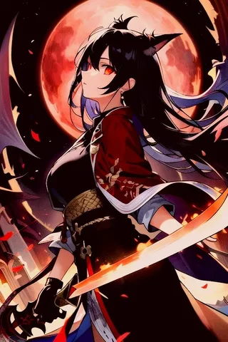 紅月夜に咲く妖刀の華