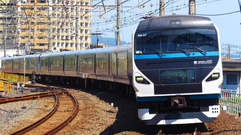 鉄道風景、疾走するE257系