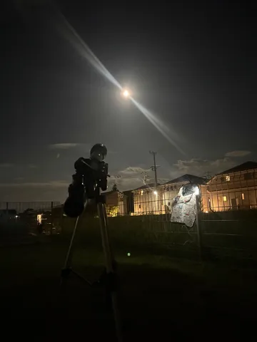 月夜の天体観測