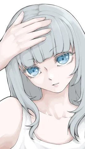 儚げな瞳のアンニュイな表情