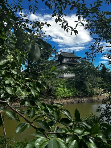 木陰に浮かぶ城影