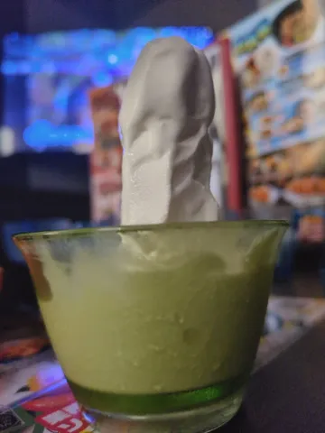 抹茶スムージーとソフトクリーム