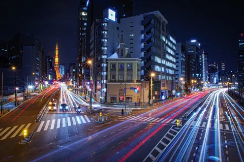東京の夜、光の絨毯