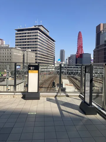 都市の日常、電車と観覧車