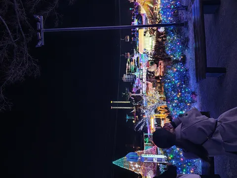煌めく夜の遊園地
