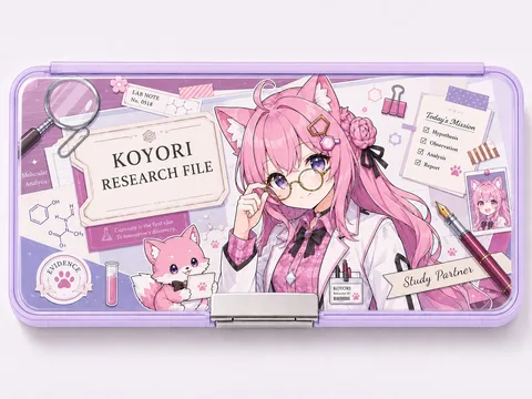 ラボノートのピンク研究者
