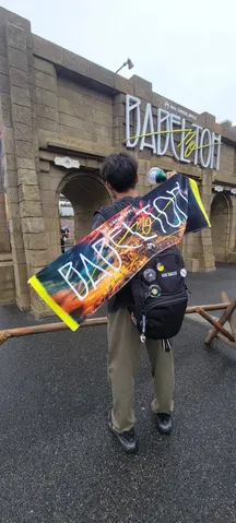 ライブ会場でバッチリ決めたぜ