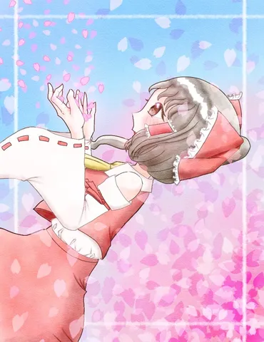 桜舞う少女のひととき