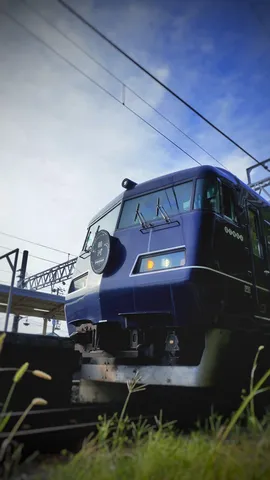 青い機関車の静かな一枚