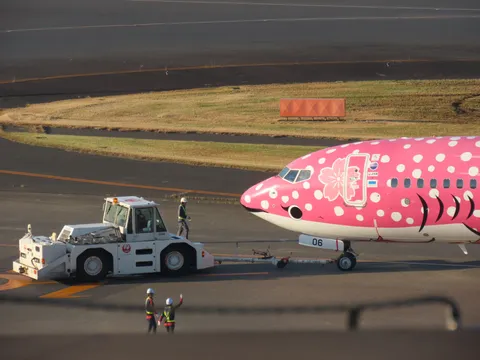 空港を彩るキュートな飛行機と働く人々