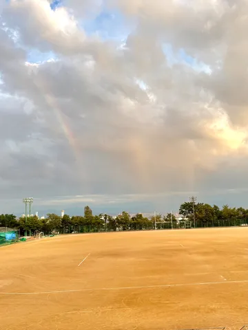 虹と甲子園風の午後