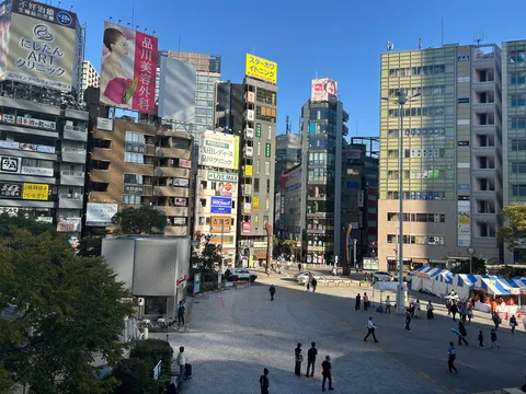 看板だらけの広場日和
