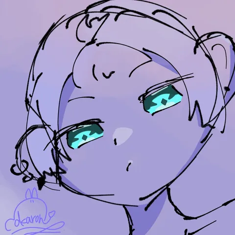 パープルな世界に吸い込まれそうな瞳