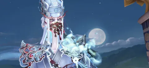 月夜に映える霊装束