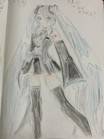 透明な風景を抱く青髪少女