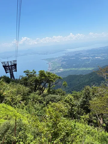 見晴らしの良い空と山の絶景