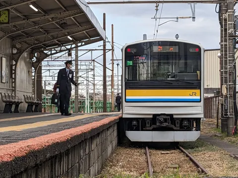 静かなホームの巡回