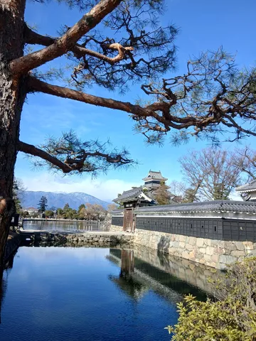 悠久の時を映す古城と水面