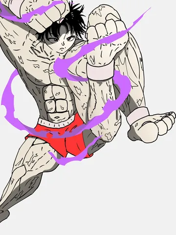 闘志を燃やす一撃