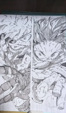 激突！爆豪vs出久