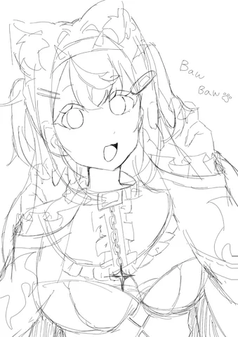 ラフスケッチの可愛らしさ