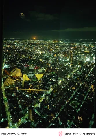 夜景の灯りが織りなす、都会の眠らない光景